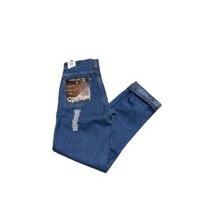 Carhartt B21 DST Mens Relaxed Fit Flannel Lined Insulated Denim Jeans 28 x 32